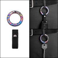 Porte-clés utilitaire EDC en titane coloré, mousqueton d'aventure en plein air, porte-clés en gros, cadeaux, porte-clés