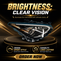 Jinfubo Compatible avec Geely EX2 Geome E2, Ensemble de phares 2025, Mise à niveau LED haut de gamme, Nouvelles pièces automobiles