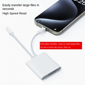 Lecteur de carte externe <span class=keywords><strong>USB</strong></span> Type-<span class=keywords><strong>C</strong></span> pour <span class=keywords><strong>Apple</strong></span>, convertisseur à deux fils pour cartes <span class=keywords><strong>SD</strong></span>, TF, et appareils photo - Product Image 4