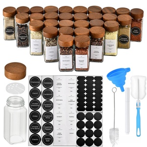 Contenitori Quadrati in Vetro da 120ml per Conservare Condimenti in Cucina, Proteggono dai Muffe e dall'Umidità - Product Image 3