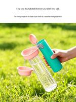 Bouteille d'eau pliable portable pour animaux de compagnie (chats et chiens) 550 ml – Vente en gros