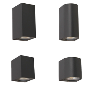 Lampu Dinding Silinder LED COB Spektrum Penuh ETL CE SAA, 10W 2*5W, Finishing Hitam untuk Luar Ruangan - Product Image 5