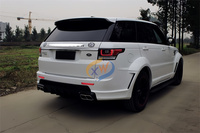 Pour Land Rover Range Rover Sport 2013-2017 mise à niveau vers le modèle LUMMA pare-chocs de haute qualité Kit carrosserie avec housse de pneu.