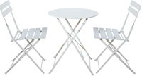 Ensemble de table et chaises pliantes en métal pour patio extérieur, bistro, camping, jardin, meubles portables