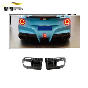 Real Carbon Fiber Hecks toß stangen Schürzen Body Kit Tuning Part Stoßstange Splitter Spoiler Racing Für f errari F12 Berlin etta 2013-20