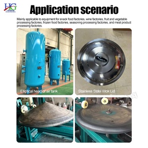 Nouveau modèle de tête de machine à bordurer en acier inoxydable pour conteneurs de chaudière, à fond plat, à bords roulés ronds et coniques, pour le bordage par rotation - Product Image 6