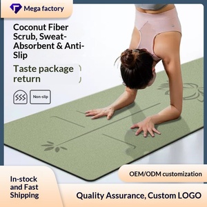 Tapete de Yoga de Goma PU Esmerilada Inodoro Transfronterizo de 5mm, Antideslizante, Engrosado, Absorbente de Sudor, con Línea de Guía de Postura, 183cm, Tapete de Lujo - Product Image 5