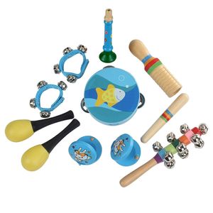 Ensemble de percussion Orff 10 pièces rose et bleu, ensemble de clochettes en option pour le développement créatif - Product Image 2