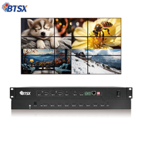 Controlador Profesional de Pantalla Múltiple de 4 Entradas y 9 Salidas, Software para Computadora Superior, Ventana de Arrastre, Nombre Personalizado para Señalización Digital de Pared