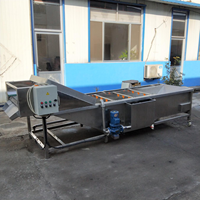 Industriële Verse Groente Fruit Reiniging Droogverwerking Machines Droogdata Wasmachine Te Koop