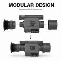 Monoculaire de vision nocturne pour la chasse en extérieur, objectif 50 mm, grossissement 1x, résolution 1080P, distance IR 200-400 m, écran AMOLED, réticule