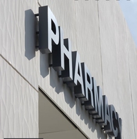 Enseignes en lettres 3D en acier inoxydable DakeSign OEM pour cafés, salons, entreprises automobiles, hôpitaux, devantures de magasins, étanches IP65, garantie 5 ans