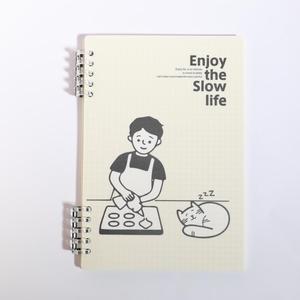 Tùy chỉnh A5 sinh viên Nhật ký thiết kế mới phim hoạt hình phong cách in bìa cứng <span class=keywords><strong>PP</strong></span> giấy máy tính xách tay nhiệt ràng buộc Loose-Leaf máy tính xách tay - Product Image 4