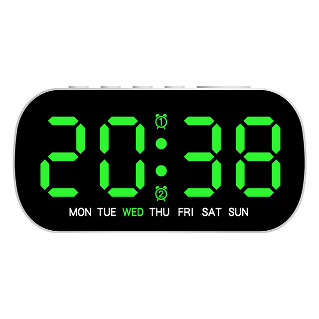 LED Desk Digital Alarm Clock Reloj Display Temperature Week Calendar Wake up Table Alarm Clock