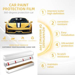 Wrapwiz <span class=keywords><strong>Meilleur</strong></span> choix <span class=keywords><strong>pour</strong></span> le film <span class=keywords><strong>plastique</strong></span> de pulvérisation protecteur de peinture de <span class=keywords><strong>voiture</strong></span> utilisé <span class=keywords><strong>pour</strong></span> la protection de surface - Product Image 2