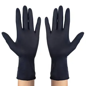 Wholesale Safety Black Nitrile Gloves Powder Free Hand Gloves For Food Industrial