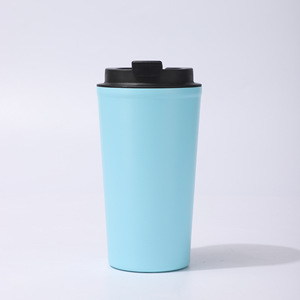 Custom Logo 16oz 304 Stainless Steel Double Wall Insulated Tumbler Travel Coffee <strong>Cup</strong> Coffee Mug Tumbler With Leak Proof Lid