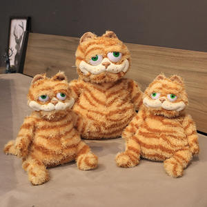 Juguetes de Peluche de Gato <span class=keywords><strong>Garfield</strong></span> Realistas, Venta al por Mayor, Decoración para Fiestas, Regalos de Cumpleaños, Animales de Peluche Unisex para Niños - Product Image 4