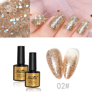 Kit de vernis à ongles gel UV professionnel, produit de <span class=keywords><strong>manucure</strong></span> à faire soi-même, pour la maison, brillant, scintillant et pailleté, à utiliser à la maison, 7 couleurs, nouveauté, usage domestique - Product Image 3