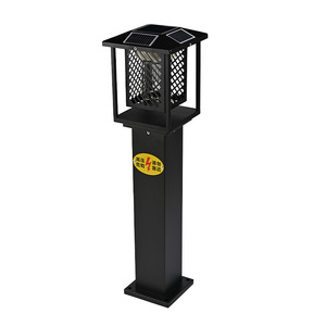 Lámpara antimosquitos con energía Solar, trampa eléctrica para insectos, resistente al agua, para exteriores, luz para jardín, césped, acero inoxidable negro - Product Image 4