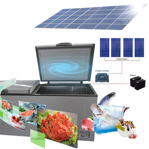 <b>12V</b> <b>DC</b> Double Door Solar Powered Refrigerator Chest Deep Freezers with Battery Powered - Product Image 5