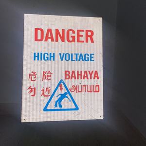 Tehlike uyarı yüksek gerilim elektrik tehlike güvenlik uyarı işaretleri - Product Image 3