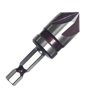 Hexagonal Shank Chamfering Tool 82 Degree 5 Blade Countersink <b>Drill</b> <b>Bit</b> Set For Woodworking Steel Application - Product Image 3