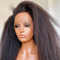Perruque Funmi en dentelle GL 99J, cheveux vietnamiens super double drawn, mèches marron, boucles rebondissantes, 100% cheveux humains vierges