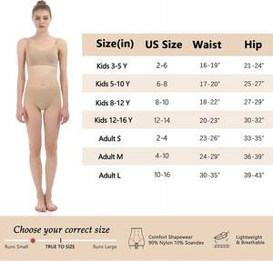 Professionnel Fille Ballet Nu <span class=keywords><strong>Danse</strong></span> Mémoires Femmes-<span class=keywords><strong>Beige</strong></span> Velours Nylon Culotte Gymnastique Shorts Sous-Vêtements Sous-Pantalon - Product Image 6