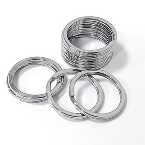 Anelli Piatti in Acciaio Inox da 20mm 25mm 30mm, Anelli a O per Portachiavi - Product Image 2