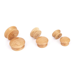 Poignée de meuble en bois lisse faite à la main de haute qualité, petite poignée de tiroir pour armoires de cuisine, commodes, placards - Compatible OEM - Product Image 3
