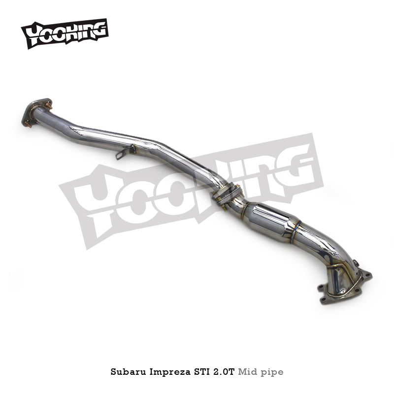 Автомобильная труба из нержавеющей стали для Subaru Impreza STI 2,0 T 2003-2007 SS304 с катализатором