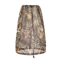 Masque tactique en maille polyester camouflage bionique, anti-moustiques, respirant, pour l'observation des oiseaux, couvre-chef pour homme, chasse en plein air, aventure 13