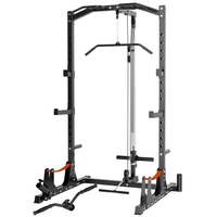 Rack multifonctionnel pour squats et presse à banc, Power Cage, support pour barres, équipement de fitness tout-en-un pour la maison avec fonction Lat Pulldown