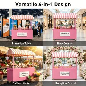 Mostrador de Promoción Desmontable LUX, Estante para Exteriores, Puesto de Venta, Carrito Portátil para Centro Comercial - Product Image 4