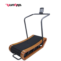 Yuncheng Venta al por Mayor Nuevo Diseño Equipo de Gimnasio para el Hogar Equipo Multifuncional Caminadora Curva de Madera sin Motor