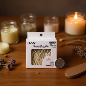 Mèches de bougies Ilan 6cm 60 pièces pour bougies DIY - Product Image 3