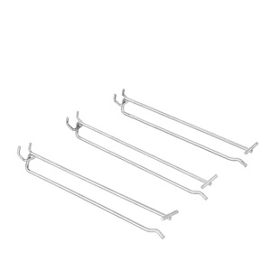 Thép Chrome Kim Loại hiển thị treo <span class=keywords><strong>Hooks</strong></span> cho <span class=keywords><strong>Pegboard</strong></span> Bảng điều chỉnh PEG slat tường bán lẻ sơn móc - Product Image 1