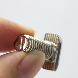 DIN 186 Carbon Steel Nickel Plated <strong>T</strong>-head <strong>Bolts</strong> Square Neck <strong>T</strong> <strong>Bolts</strong> Hammer Head Screws - Product Image 2