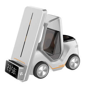 Estación de carga inalámbrica universal con diseño de carretilla elevadora para <span class=keywords><strong>Android</strong></span> IWatch <span class=keywords><strong>Airpods</strong></span> <span class=keywords><strong>Pro</strong></span>, estación de carga de luz nocturna con diseño de coche - Product Image 3