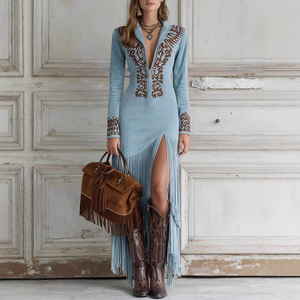 Fringe Cowgirl Dress - Western-Inspired Women's Fashion