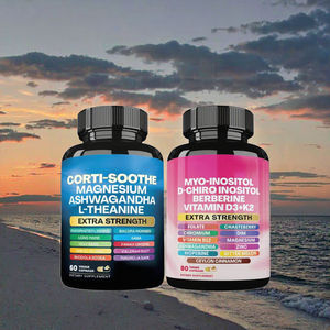 Capsule di Magnesio con Ashwagandha e <span class=keywords><strong>L</strong></span>-Teanina, 60 Capsule, Migliora Concentrazione e Stato Emotivo, OEM ODM - Product Image 3