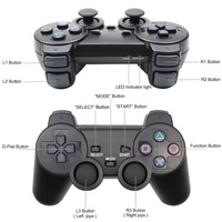 Manette sans fil 2,4 GHz pour PC/Boîtier Android TV/PS2 avec moteur de vibration, bouton Turbo, gyroscope six axes, matériau ABS 1