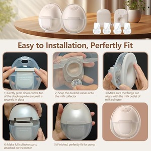Diaframmi in Silicone Senza BPA Compatibili con Maternità per Tiralatte Indossabile Eufy S1/S1 Pro/E10/E20, Ricambio per Parti di Pompa Eufy - Product Image 6