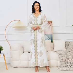 Nouveaux turbans élégants en <span class=keywords><strong>laine</strong></span> et <span class=keywords><strong>maille</strong></span>, style islamique arabe traditionnel de Dubaï, brodés, grande coupe ample, sans manches, pour le printemps, style moyen-oriental musulman - Product Image 4