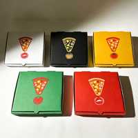 Boîte à pizza personnalisée imprimée, boîte d'emballage pour pizza en carton ondulé