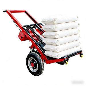 Chariot électrique à batterie au lithium Stand People pour le transport de carreaux et de ciment sur chantier - Product Image 6