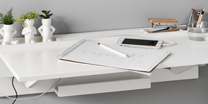 Tavolo pieghevole <span class=keywords><strong>a</strong></span> parete in MDF, scrivania per laptop, tavolo <span class=keywords><strong>a</strong></span> goccia pieghevole in legno montato <span class=keywords><strong>a</strong></span> parete per tavolo da pranzo scrivania <span class=keywords><strong>salvaspazio</strong></span> - Product Image 3