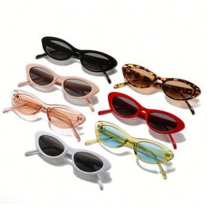 Gafas de Sol Retro Personalizadas 2021 para Mujer, con Remaches, Estilo Ojo de Gato, UV400, Ovaladas Pequeñas - Product Image 3