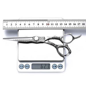 Hairdressing Kit 6 Inch Flat Shears And Thinning Shears Stainless Steel Sharp Blade Short Handle For Barbers - Product Image 3